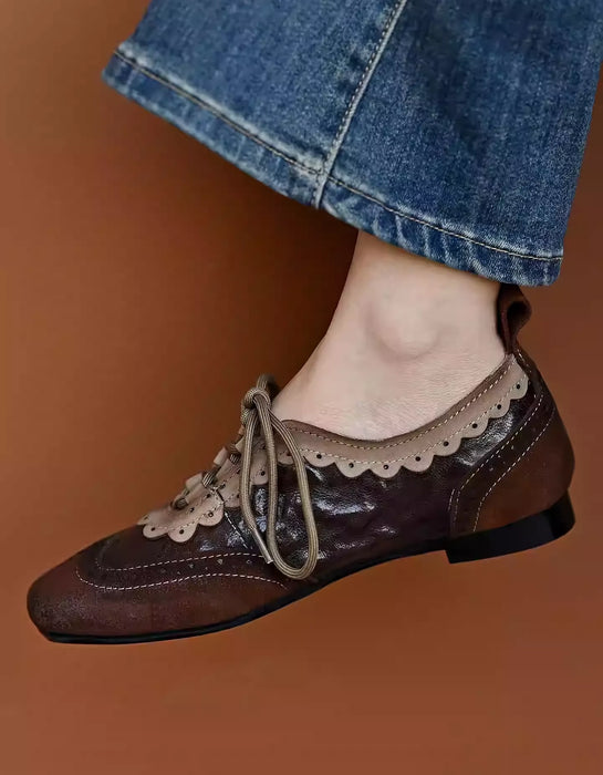 Handmade Leather Match Brogue Style Oxford Shoes Jan Shoes Collection 2026 96.00