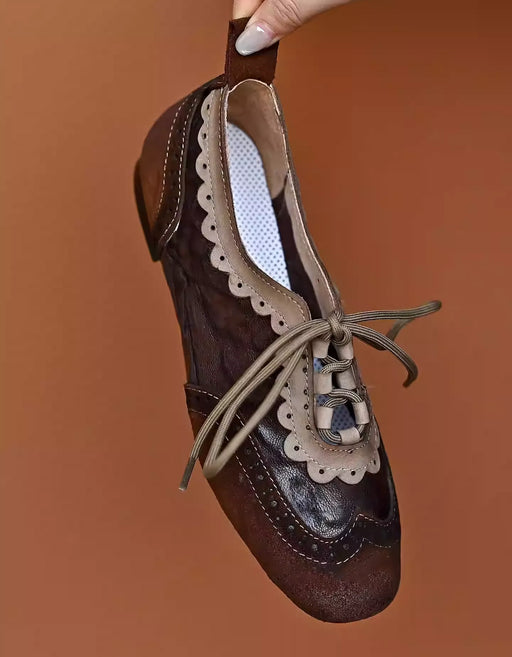 Handmade Leather Match Brogue Style Oxford Shoes Jan Shoes Collection 2026 96.00