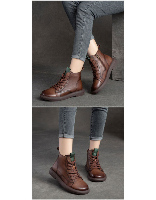 Handmade Leather Soft Sole Wide Toe Box Boots