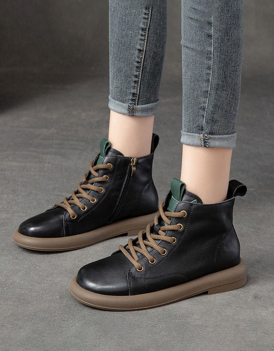 Handmade Leather Soft Sole Wide Toe Box Boots