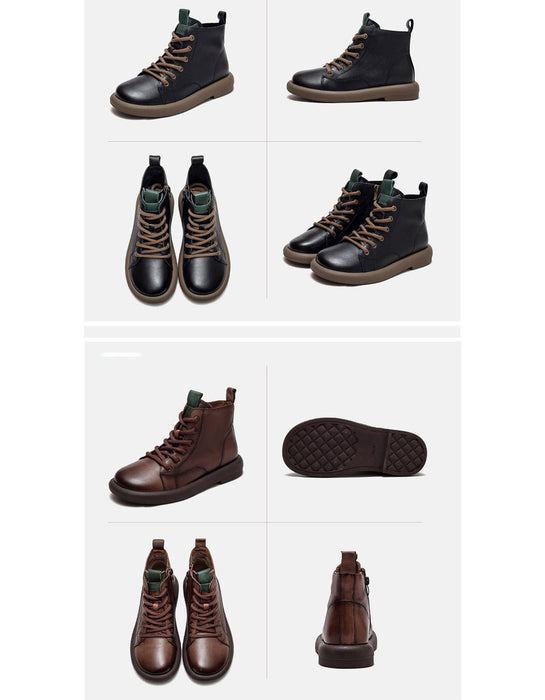 Handmade Leather Soft Sole Wide Toe Box Boots