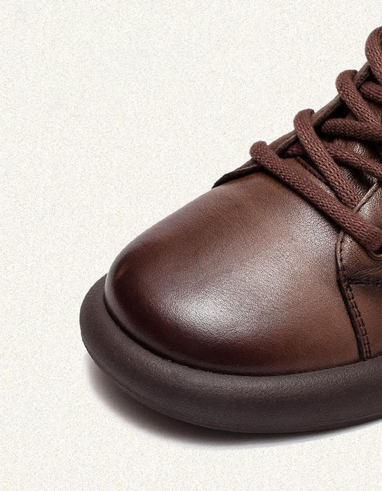 Handmade Leather Soft Sole Wide Toe Box Boots