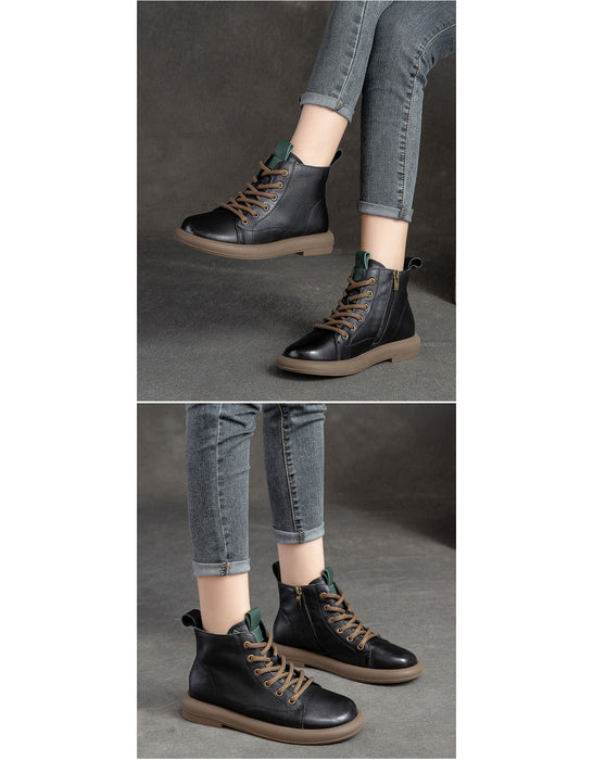 Handmade Leather Soft Sole Wide Toe Box Boots