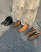 Handmade Leather Woven Pointed Toe Ankle Boots Obiono June Shoes Collection 2026 98.00