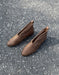 Handmade Leather Woven Pointed Toe Ankle Boots Obiono June Shoes Collection 2026 98.00