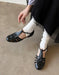 Handmade Leather Woven T-strap Close Toe Sandals May Shoes Collection 2026 96.00