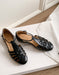 Handmade Leather Woven T-strap Close Toe Sandals May Shoes Collection 2026 96.00