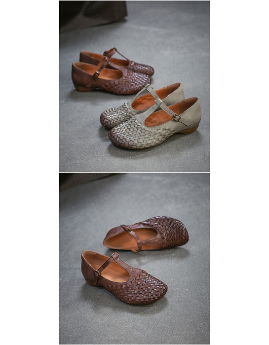 Leather Flower Front Open Toe Wedge Slippers March shoes collection 2026 95.00