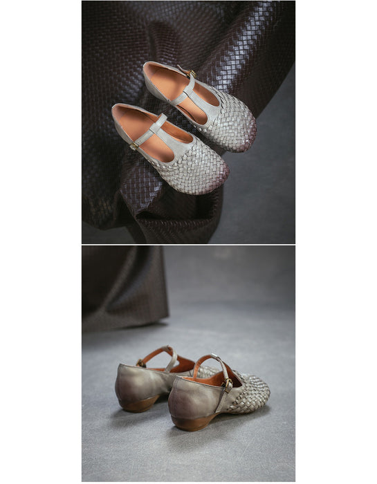 Leather Flower Front Open Toe Wedge Slippers March shoes collection 2026 95.00