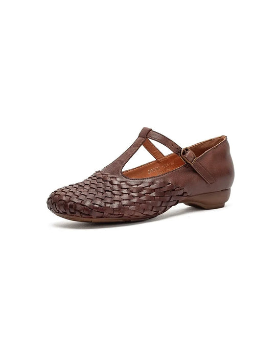 Leather Flower Front Open Toe Wedge Slippers March shoes collection 2026 95.00