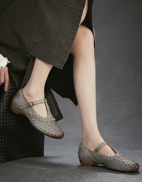 Leather Flower Front Open Toe Wedge Slippers March shoes collection 2026 95.00
