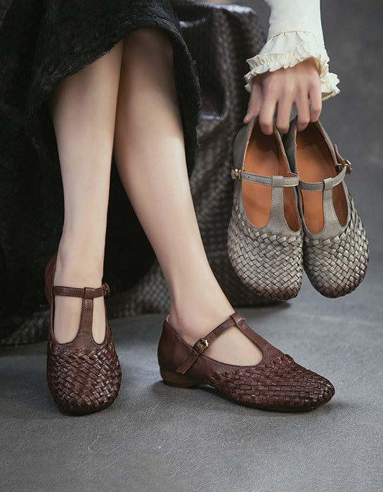 Leather Flower Front Open Toe Wedge Slippers March shoes collection 2026 95.00
