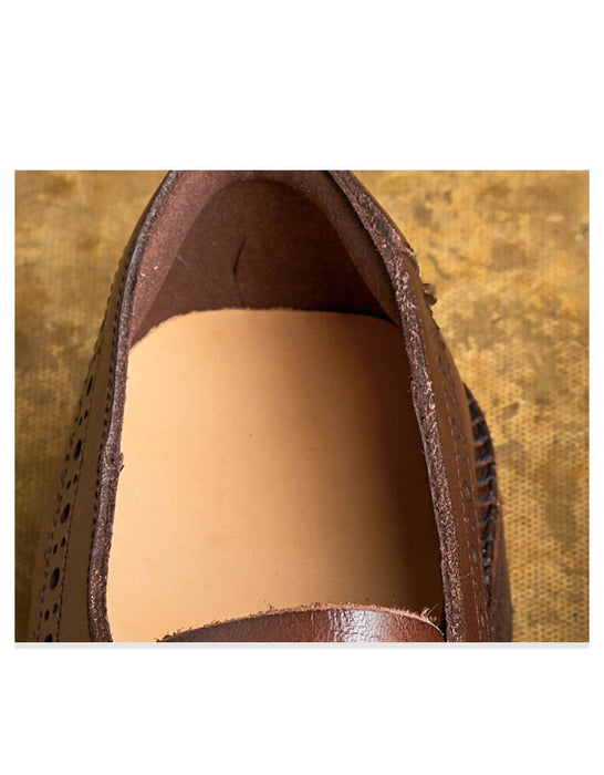 Handmade Monk Strap Brogue Style Oxford Shoes