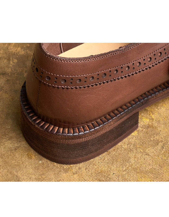 Handmade Monk Strap Brogue Style Oxford Shoes