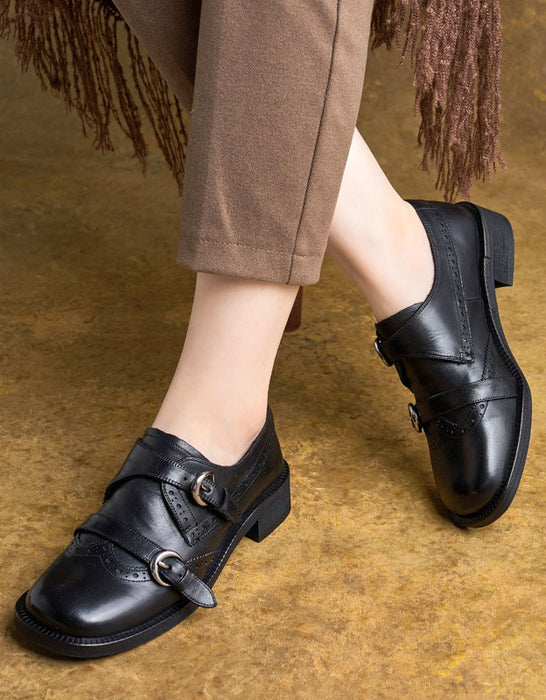 Handmade Monk Strap Brogue Style Oxford Shoes