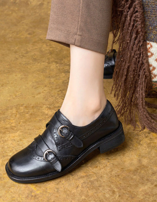 Handmade Monk Strap Brogue Style Oxford Shoes