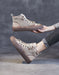 Handmade Retro Square Toe Hollow Ankle Boots May Shoes Collection 2023 82.00