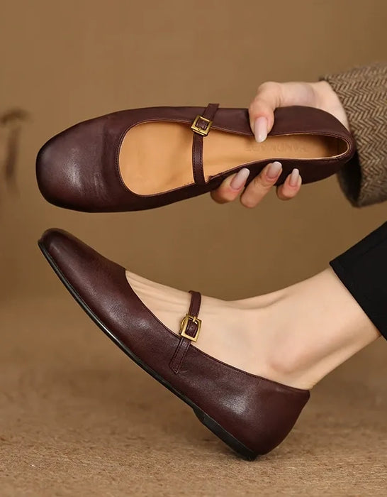 Handmade Single Strap Flat Pumps Mary Janes May Shoes Collection 2026 95.00