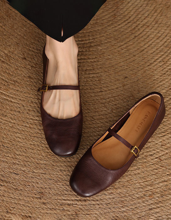 Handmade Single Strap Flat Pumps Mary Janes May Shoes Collection 2026 95.00