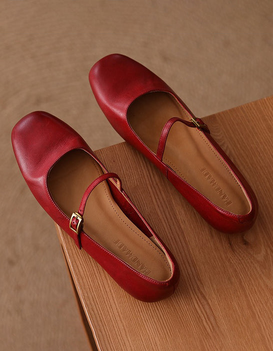 Handmade Single Strap Flat Pumps Mary Janes May Shoes Collection 2026 95.00