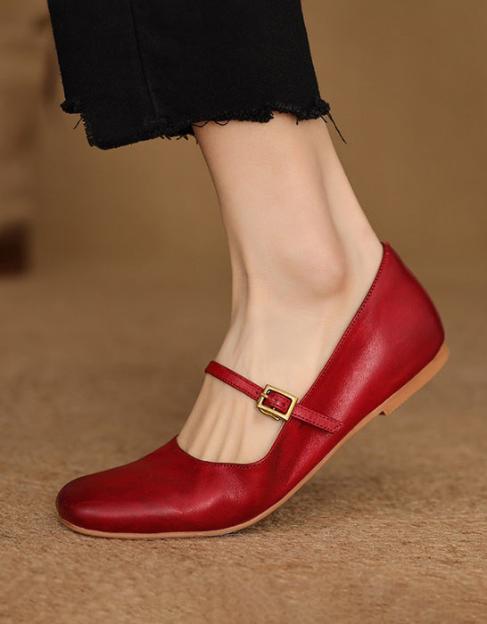 Handmade Single Strap Flat Pumps Mary Janes May Shoes Collection 2026 95.00