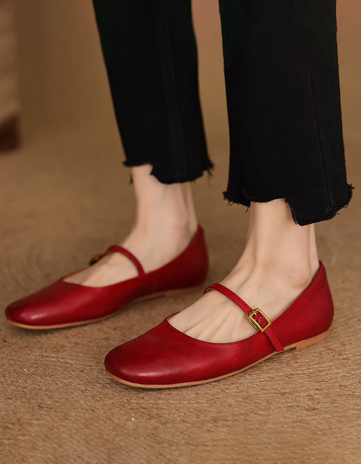 Handmade Single Strap Flat Pumps Mary Janes May Shoes Collection 2026 95.00