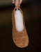 Handmade Soft Sole Leather Woven Suede Flat Shoes April Shoes Collection 2026 92.00