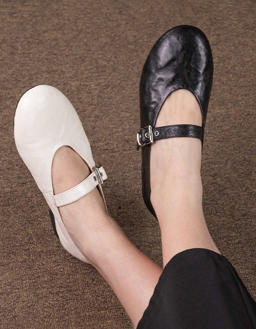 Handmade Soft Sole Single Buckle Mary Jane Shoes March Shoes Collection 2026 88.00