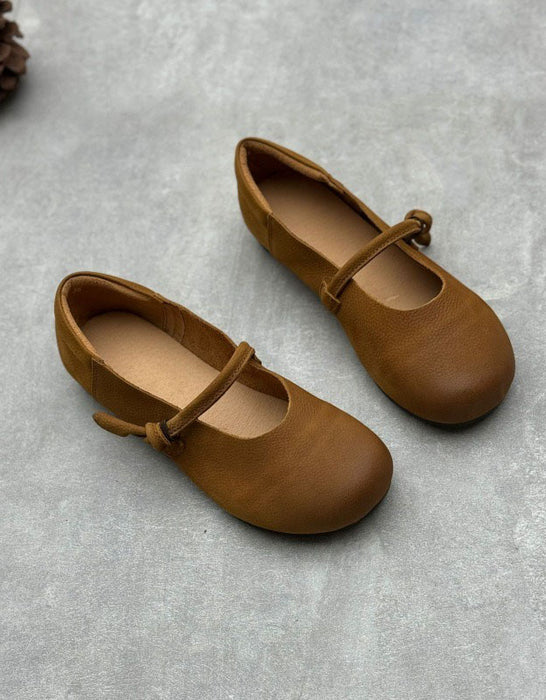 Women's Handmade Soft Sole Single Strap Retro Flat Shoes, Obiono Sep Shoes Collection 2026, 79.99