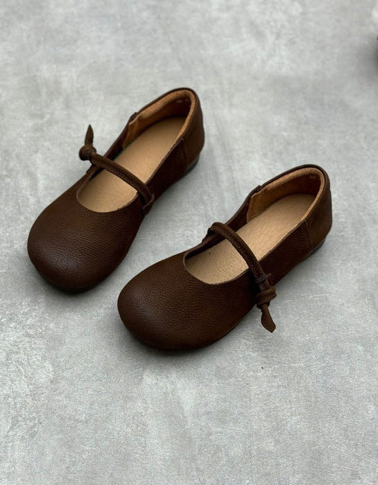 Women's Handmade Soft Sole Single Strap Retro Flat Shoes, Obiono Sep Shoes Collection 2026, 79.99
