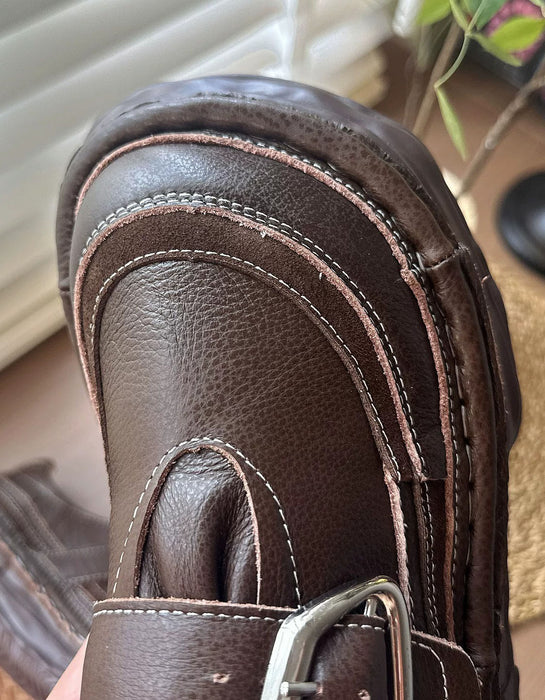 Handmade Soft Soles Single Strap Chunky Wide Toe Box Platform Shoes, Sep Shoes Collection 2026, 80.77