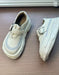 Handmade Soft Soles Single Strap Chunky Wide Toe Box Platform Shoes Beige, Sep Shoes Collection 2026, 80.77