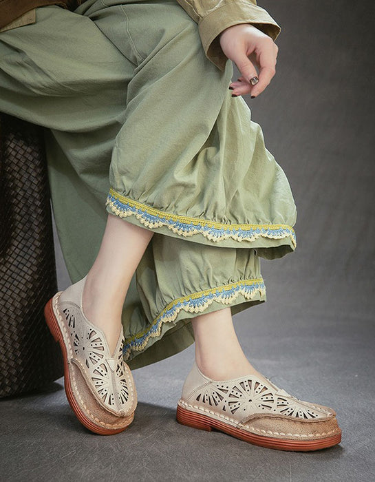 Handmade Soft Soles Summer Hollow Wide Toe Box Flats May Shoes Collection 2026 85.00