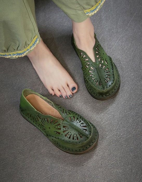Handmade Soft Soles Summer Hollow Wide Toe Box Flats May Shoes Collection 2026 85.00