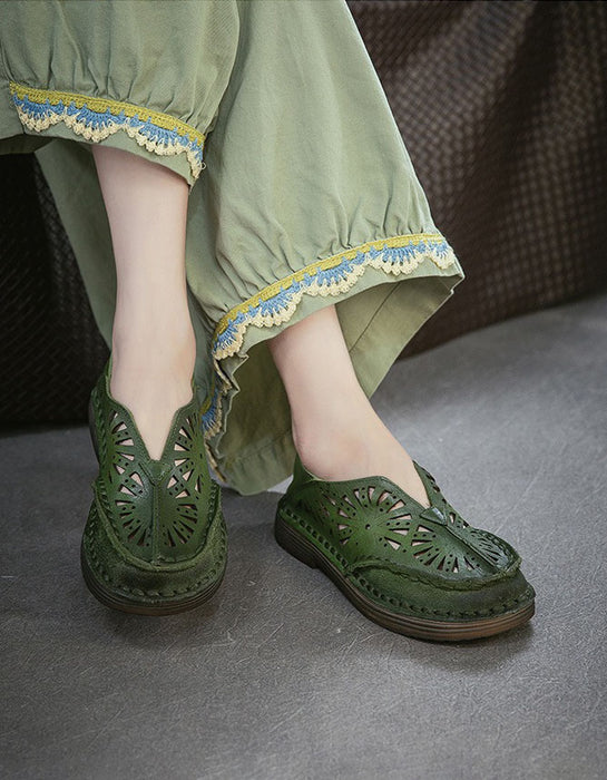 Handmade Soft Soles Summer Hollow Wide Toe Box Flats May Shoes Collection 2026 85.00