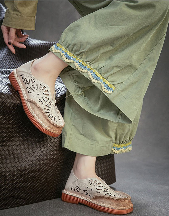 Handmade Soft Soles Summer Hollow Wide Toe Box Flats May Shoes Collection 2026 85.00