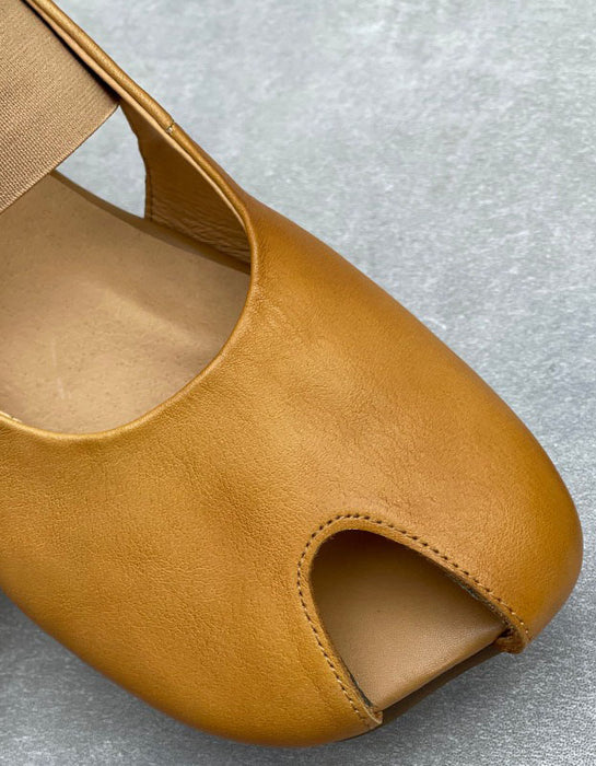 Handmade Square Toe Soft Sole Flat Sandals Slingback Obiono June Shoes Collection 2026 87.00