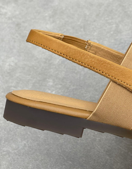 Handmade Square Toe Soft Sole Flat Sandals Slingback Obiono June Shoes Collection 2026 87.00