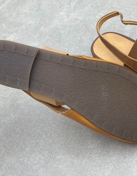 Handmade Square Toe Soft Sole Flat Sandals Slingback Obiono June Shoes Collection 2026 87.00