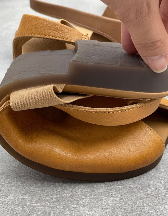 Handmade Square Toe Soft Sole Flat Sandals Slingback Obiono June Shoes Collection 2026 87.00