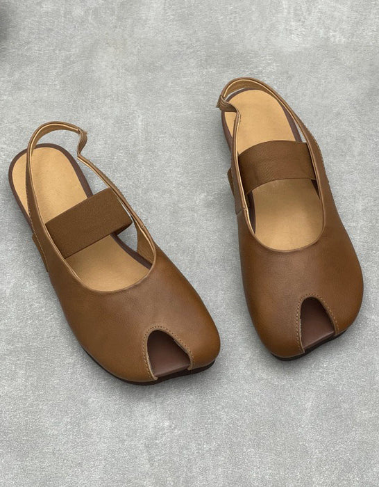 Handmade Square Toe Soft Sole Flat Sandals Slingback Obiono June Shoes Collection 2026 87.00