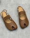 Handmade Square Toe Soft Sole Flat Sandals Slingback Obiono June Shoes Collection 2026 87.00