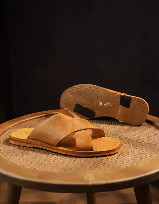 Handmade Summer Cross Strap Sandals Slipper for Men(size38-size45) June Shoes Collection 2026 188.00