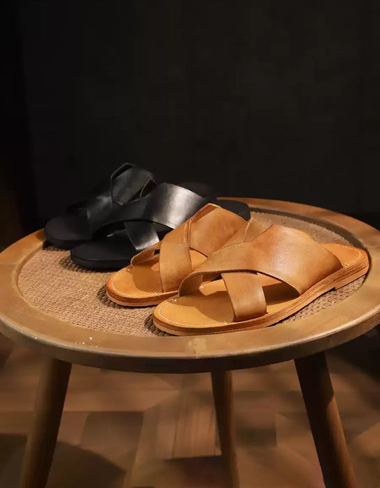 Handmade Summer Cross Strap Sandals Slipper for Men(size38-size45) June Shoes Collection 2026 188.00
