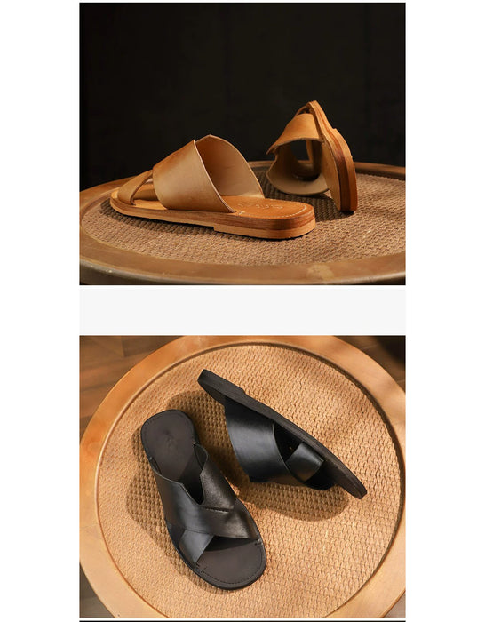 Handmade Summer Cross Strap Sandals Slipper for Men(size38-size45) June Shoes Collection 2026 188.00