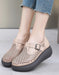 Handmade Summer Hollow T-strap Wedge Sandals Obiono May Shoes Collection 2026 80.50