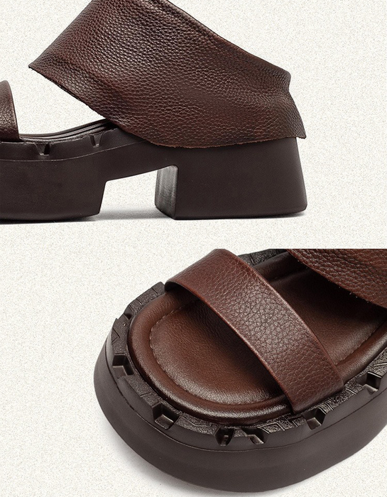 Handmade Summer Open Toe Platform Sandals Slippers Obiono June Shoes Collection 2026 95.00