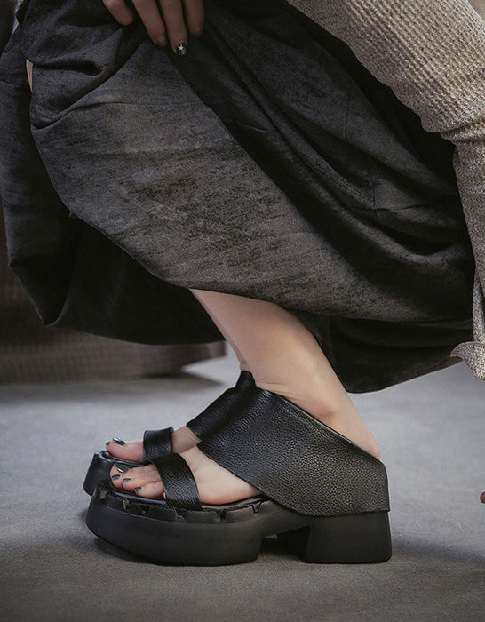 Handmade Summer Open Toe Platform Sandals Slippers Obiono June Shoes Collection 2026 95.00