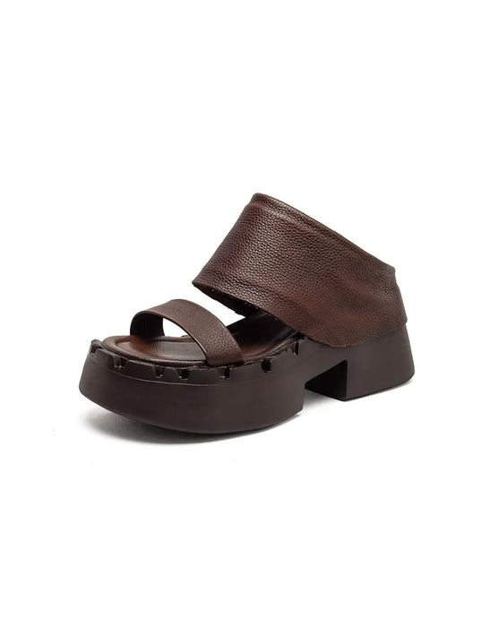 Handmade Summer Open Toe Platform Sandals Slippers Obiono June Shoes Collection 2026 95.00