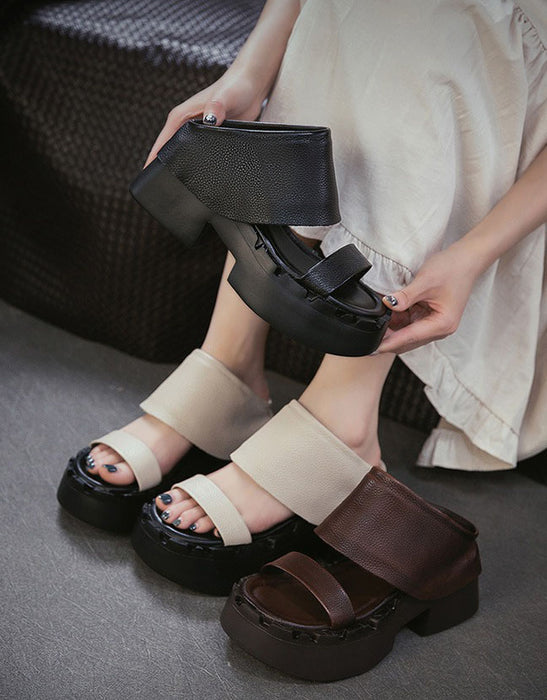 Handmade Summer Open Toe Platform Sandals Slippers Obiono June Shoes Collection 2026 95.00